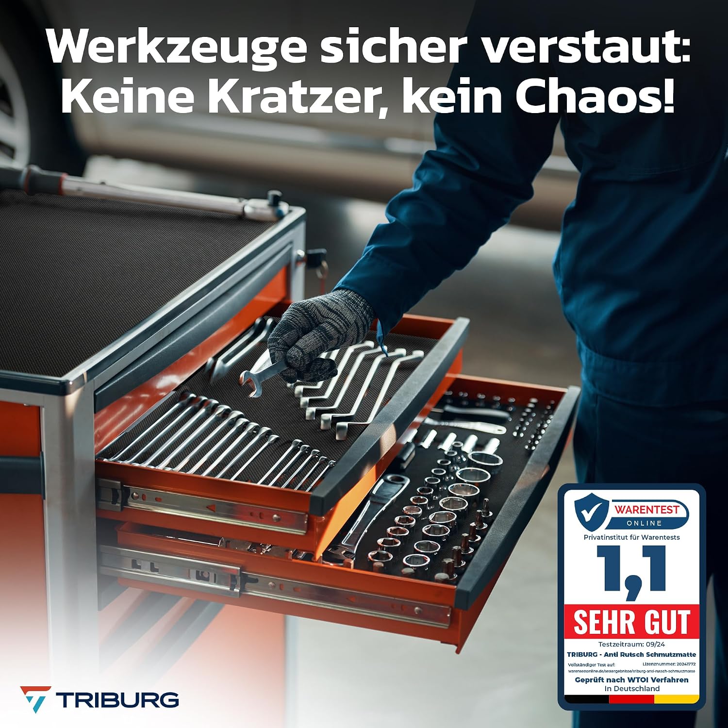 Thumbnail 5 de TRIBURG Universal Antirutsch Schmutzmatte 120x180 cm – wasserdicht, zuschneidbar, Kofferraummatte & mehr
