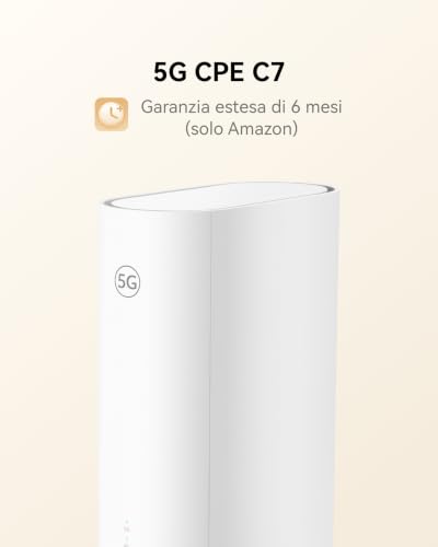Detalle de Brovi 5G CPE C7 Router SIM: WiFi 6 AX3000, fino a 3 Gbps teorici e due porte Gigabit LAN