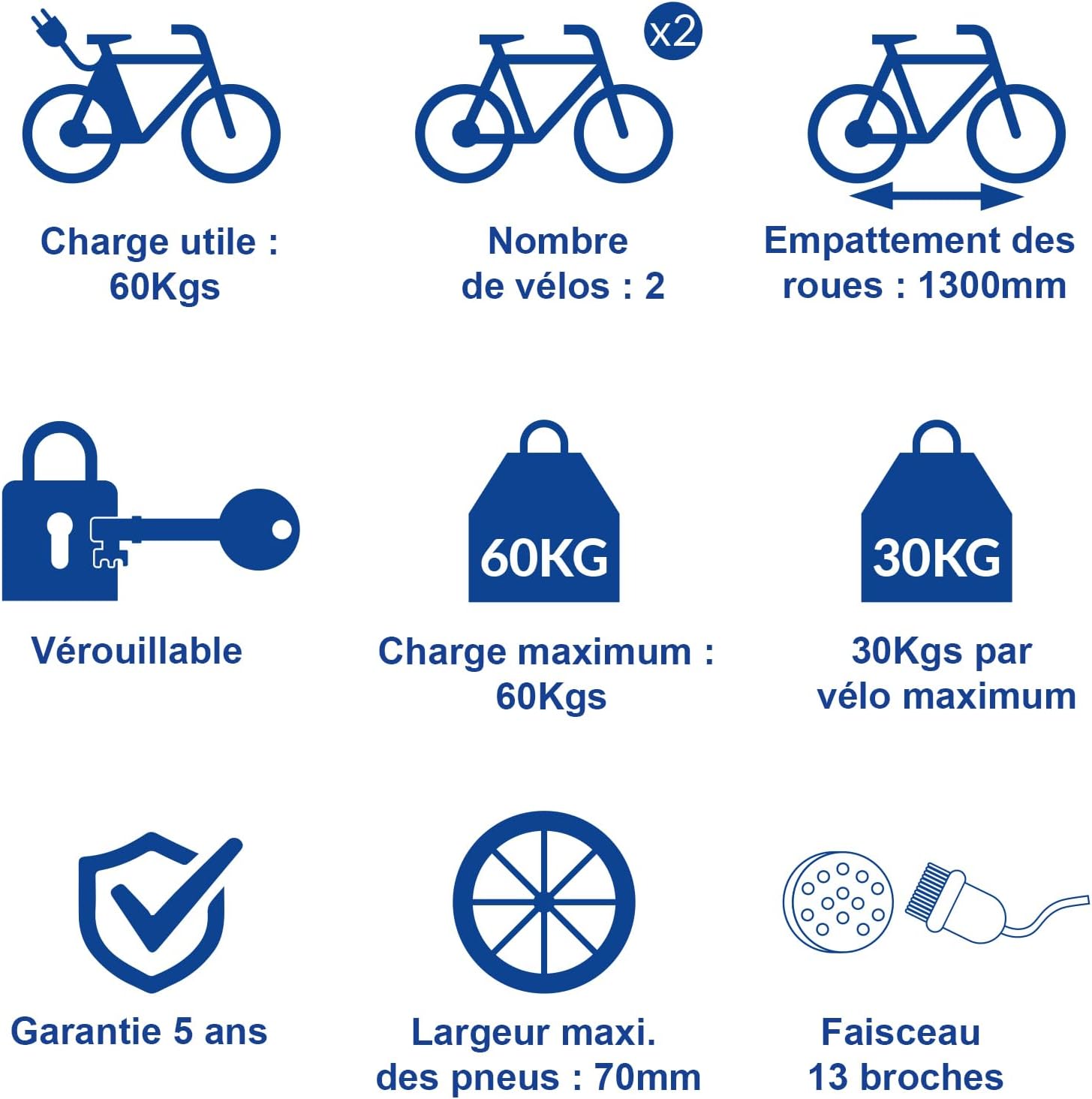 Thumbnail 3 de WESTFALIA Porte-vélo d’attelage — Dispositif d’attelage barre d’attelage sur boule d’attelage