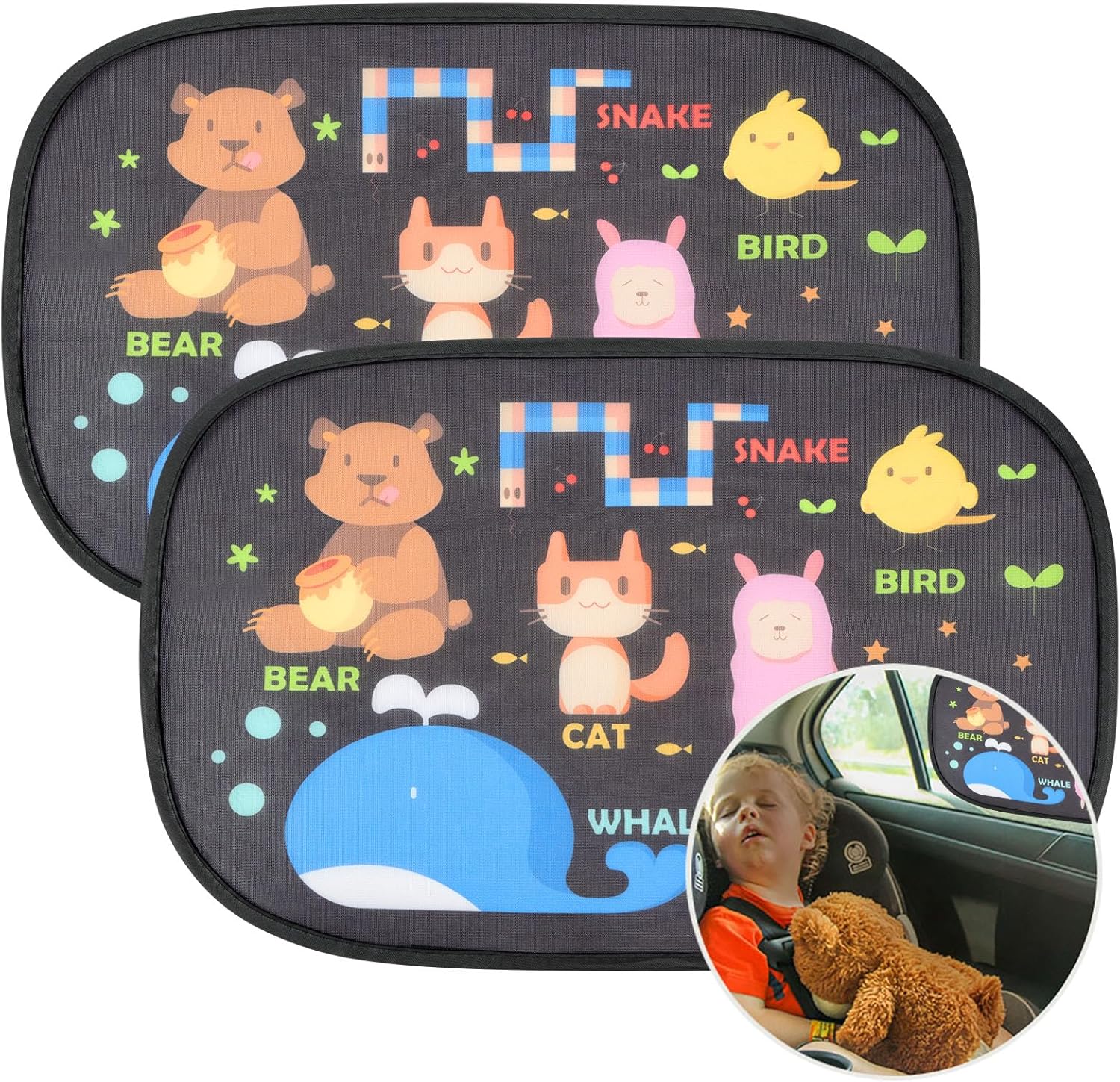 Thumbnail 6 de URAQT Car Sun Shade for Baby 2PCS — UV Protection Mesh Window Shades for Kids (47 x 30 cm)