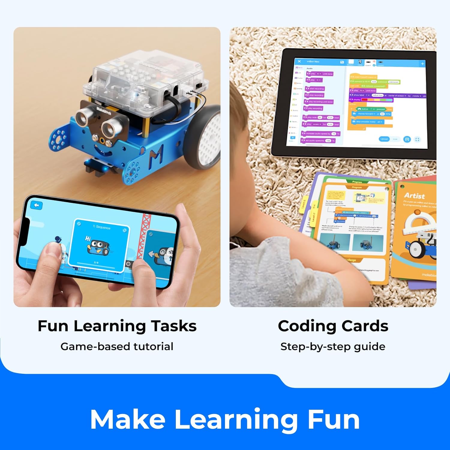 Thumbnail 6 de Makeblock mBot Coding Robot for Kids (8-12): Scratch & Arduino Compatible Educational Robot Kit