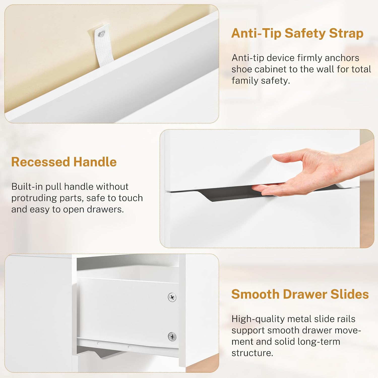 Thumbnail 6 de TEENFON Nightstands Set of 2
