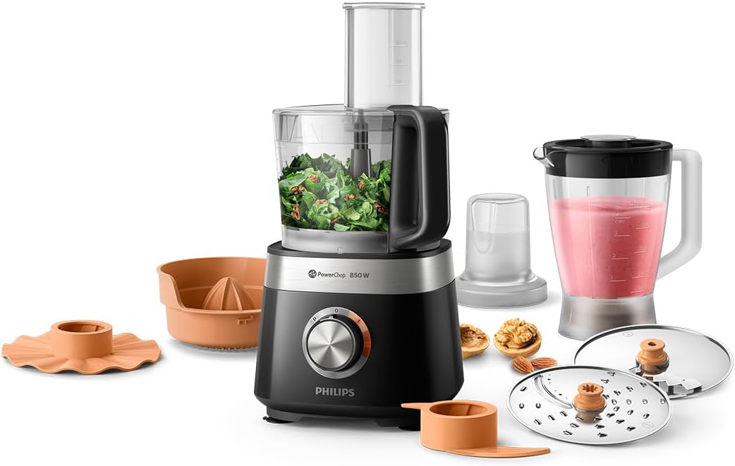 Detalle 2 de Robot da cucina Philips Viva Collection HR7530/10: 850 W, 31 funzioni e ciotola da 2,1 L