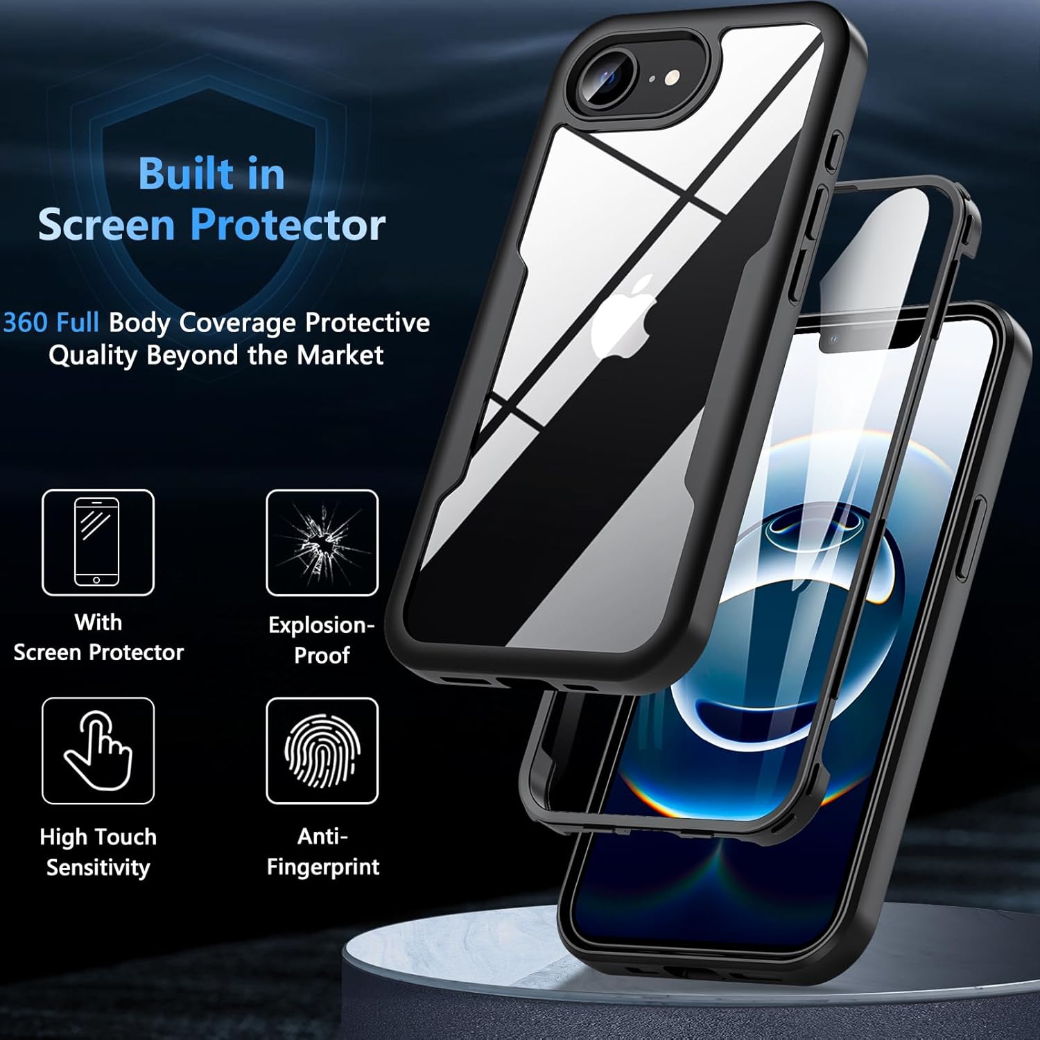 Detalle 2 de OWKEY iPhone 16e Case 360° Rugged