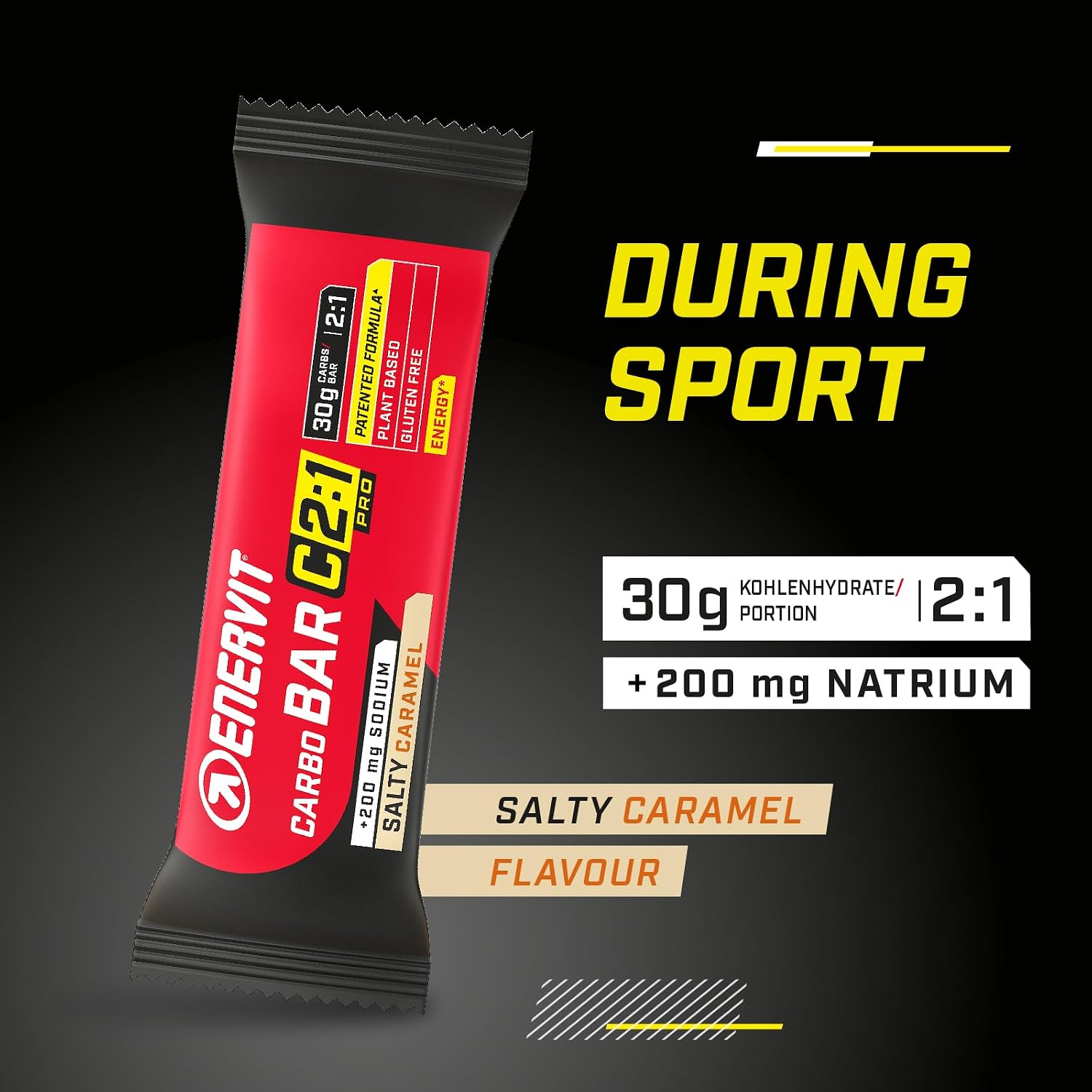Thumbnail 1 de Enervit Carbo Bar C2:1PRO Salty Caramel – Energieriegel mit 30 g Kohlenhydraten pro Riegel