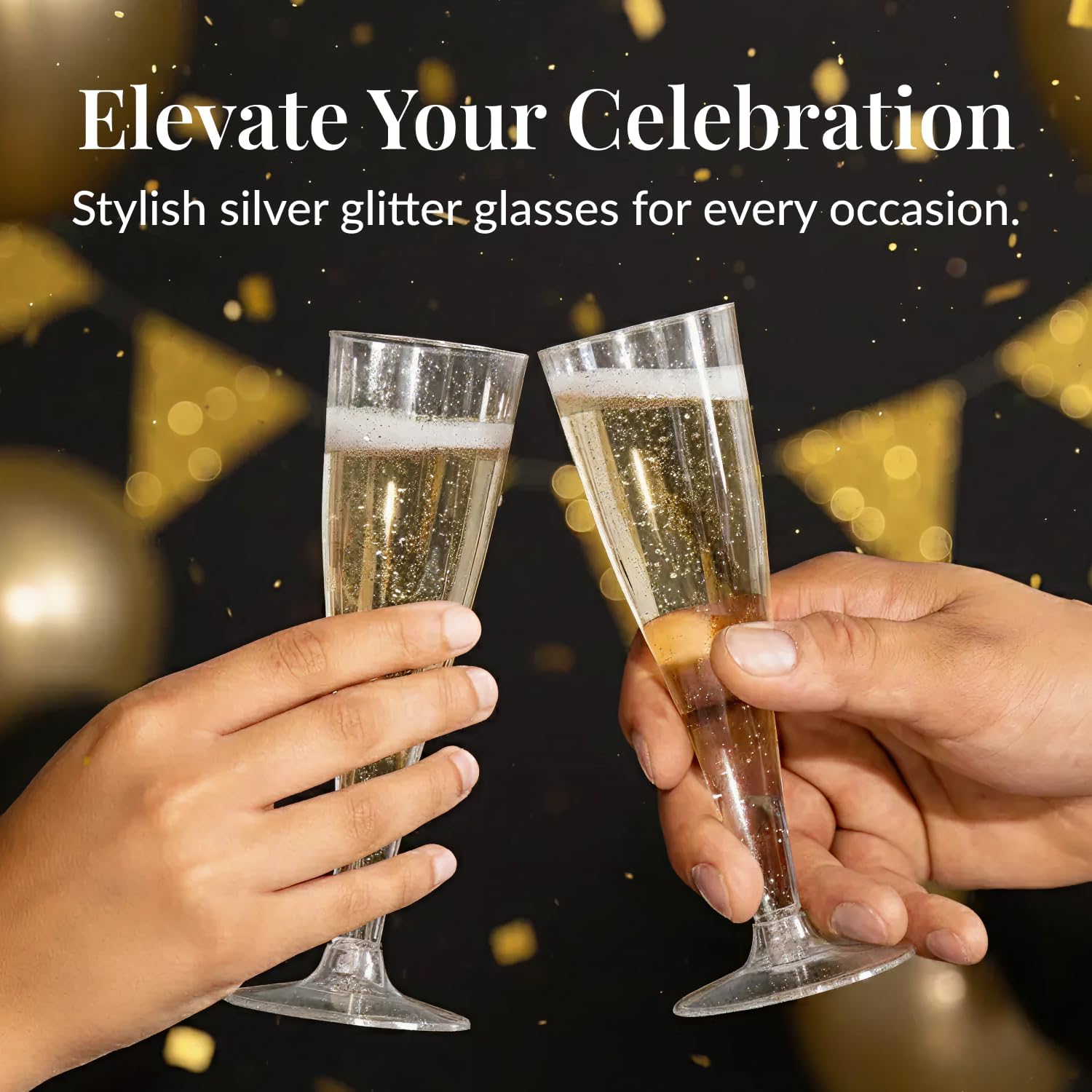 Thumbnail 1 de Prestee Disposable Champagne Flutes, 4.5 oz