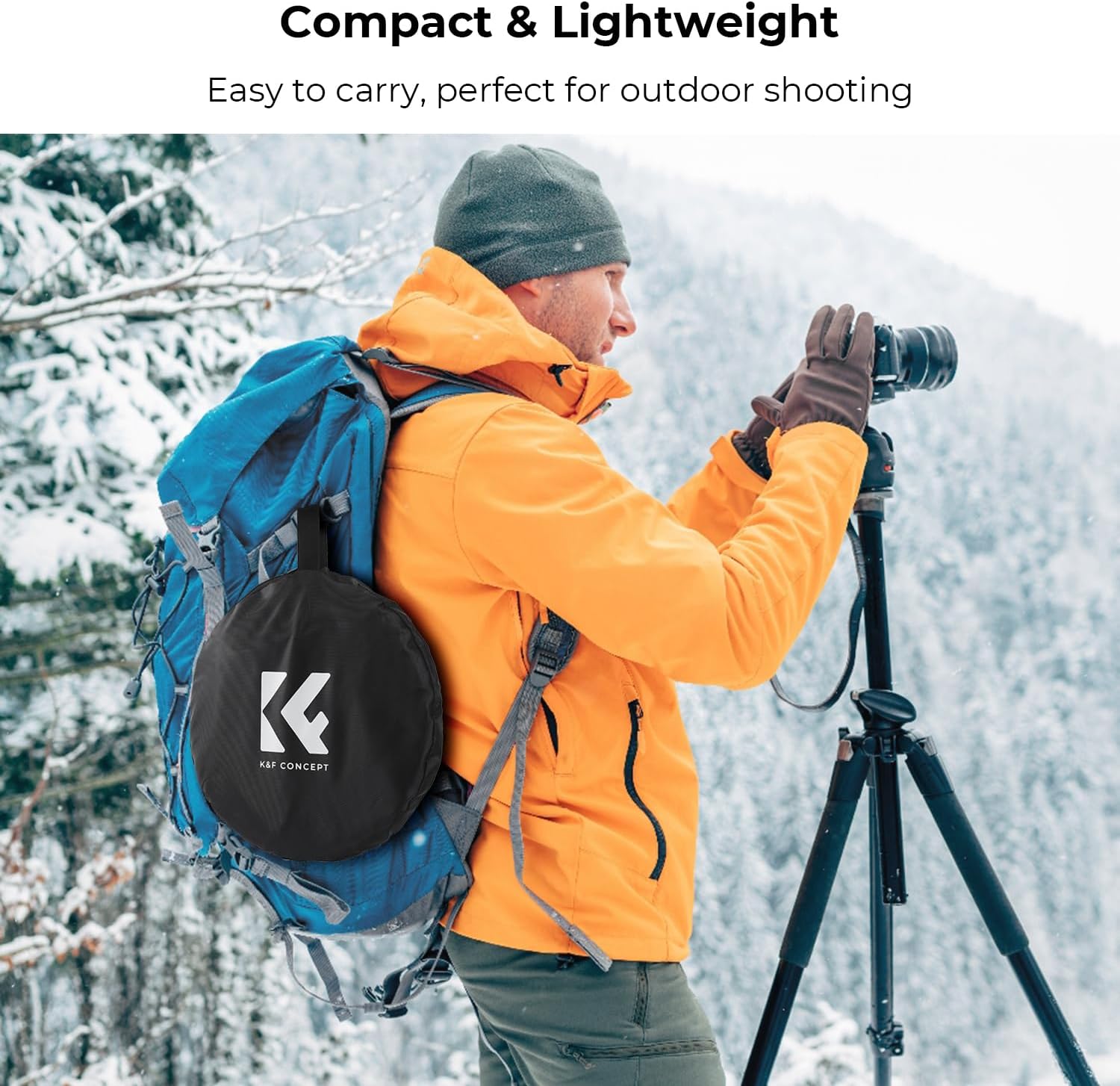 Thumbnail 6 de K&F Concept 5-in-1 22" (60cm) Light Reflector: Portable Studio and Outdoor Diffuser Kit