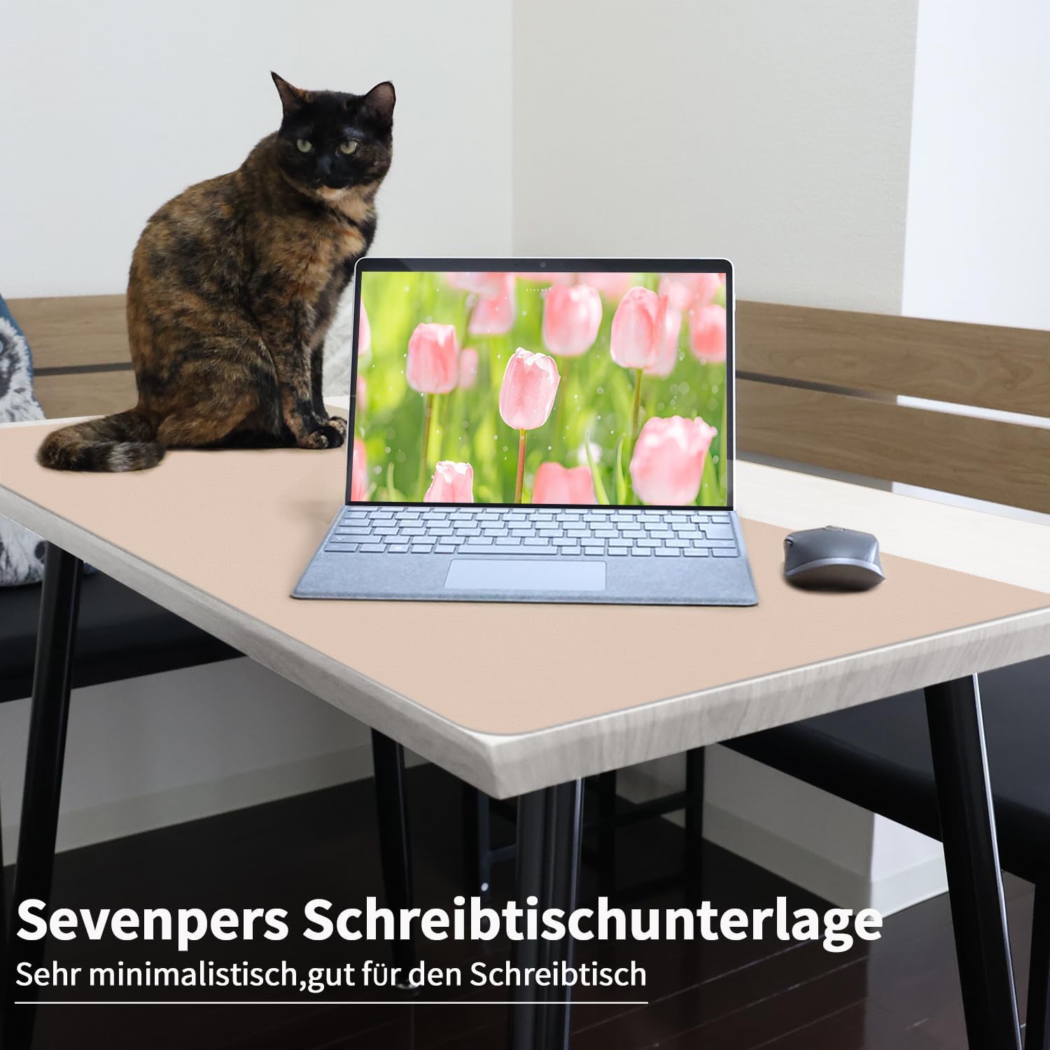 Detalle 2 de Sevenpers Schreibtischunterlage 80x40 cm PU-Leder