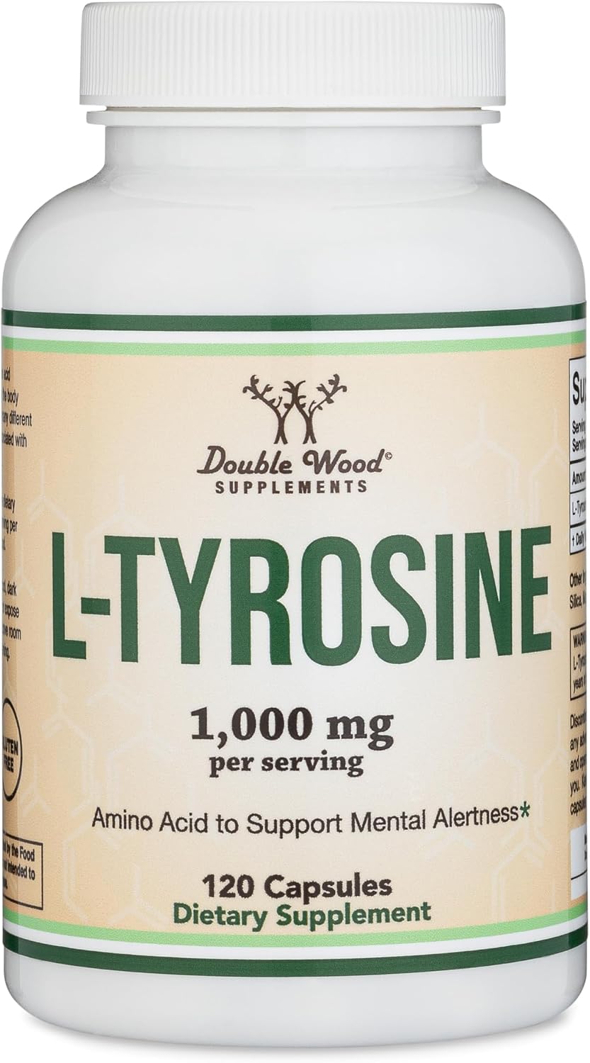 Thumbnail 4 de Double Wood L-Tyrosine Capsules 1,000 mg