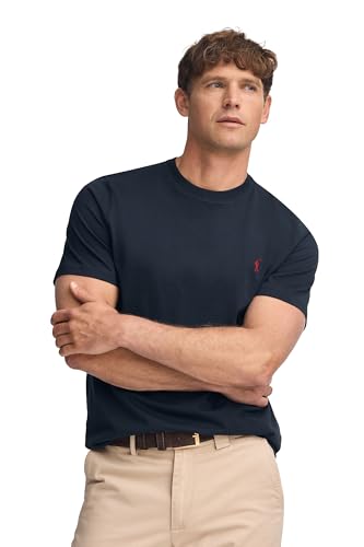 Detalle de Polo Club Maglietta Basic Blu Cotone con Logo Ricamato Uomo