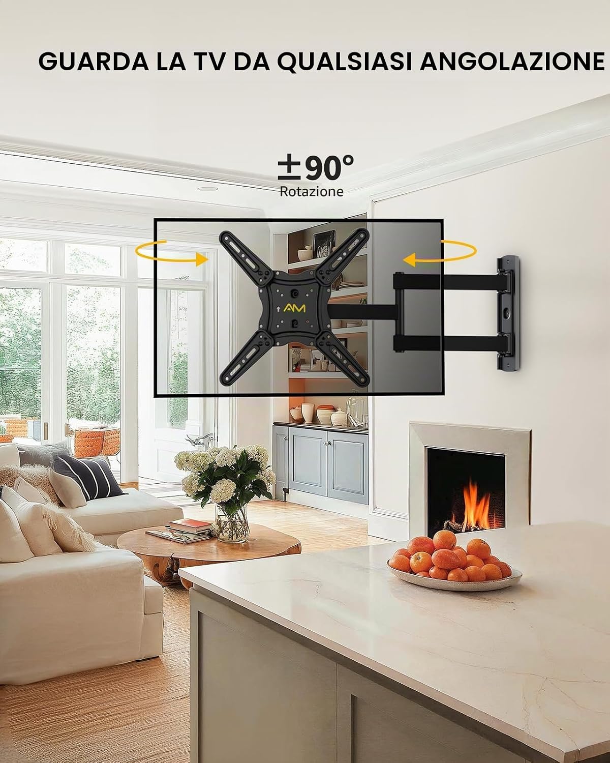 Detalle 1 de Alphamount Supporto TV da 26–60" con braccio estensibile, 35 kg