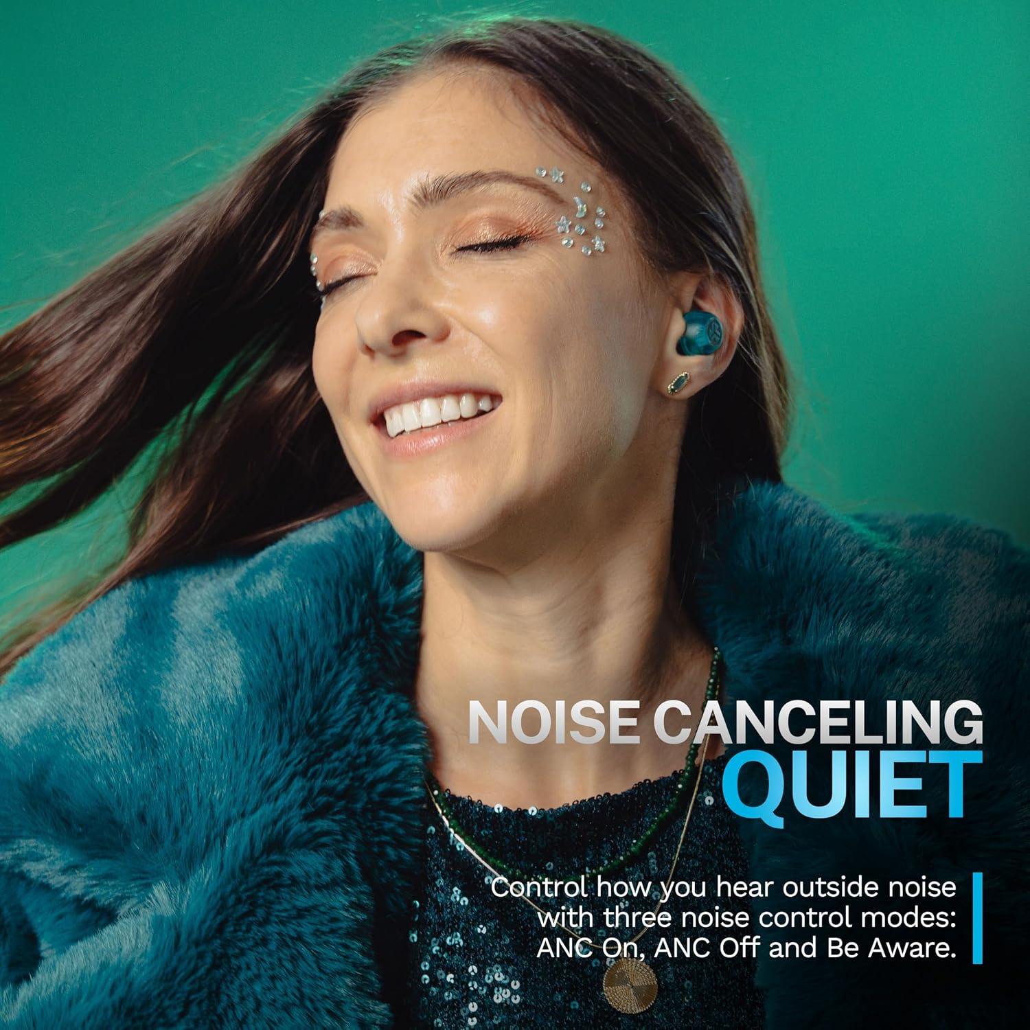 Thumbnail 1 de JLab Go Pop ANC True Wireless In-Ear Bluetooth Kopfhörer mit Multipoint & ANC