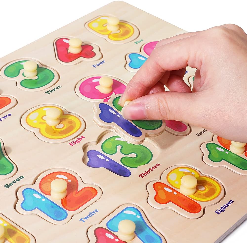 Thumbnail 4 de GRINNNIE Wooden Peg Puzzle 6 Pack 🧩