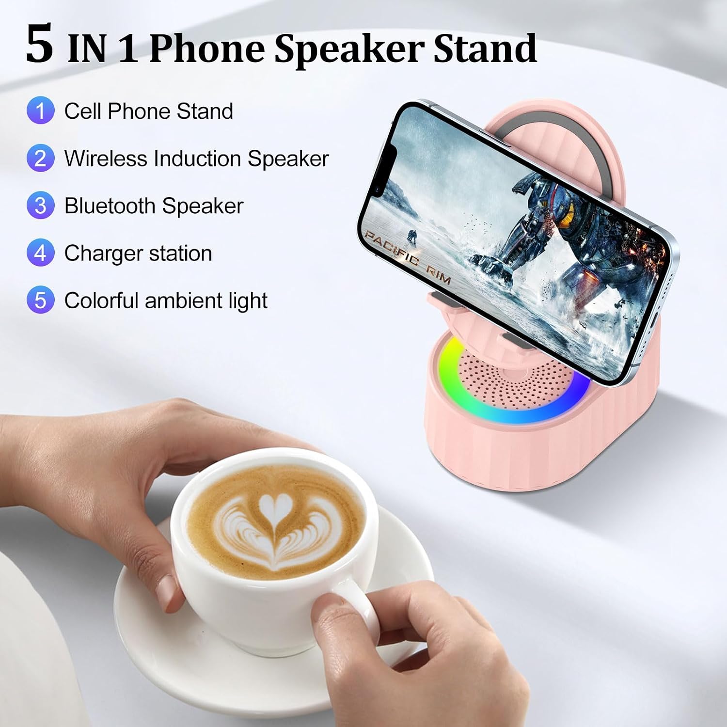 Detalle 2 de AKLLCCR Wireless Induction Speaker 3000mAh