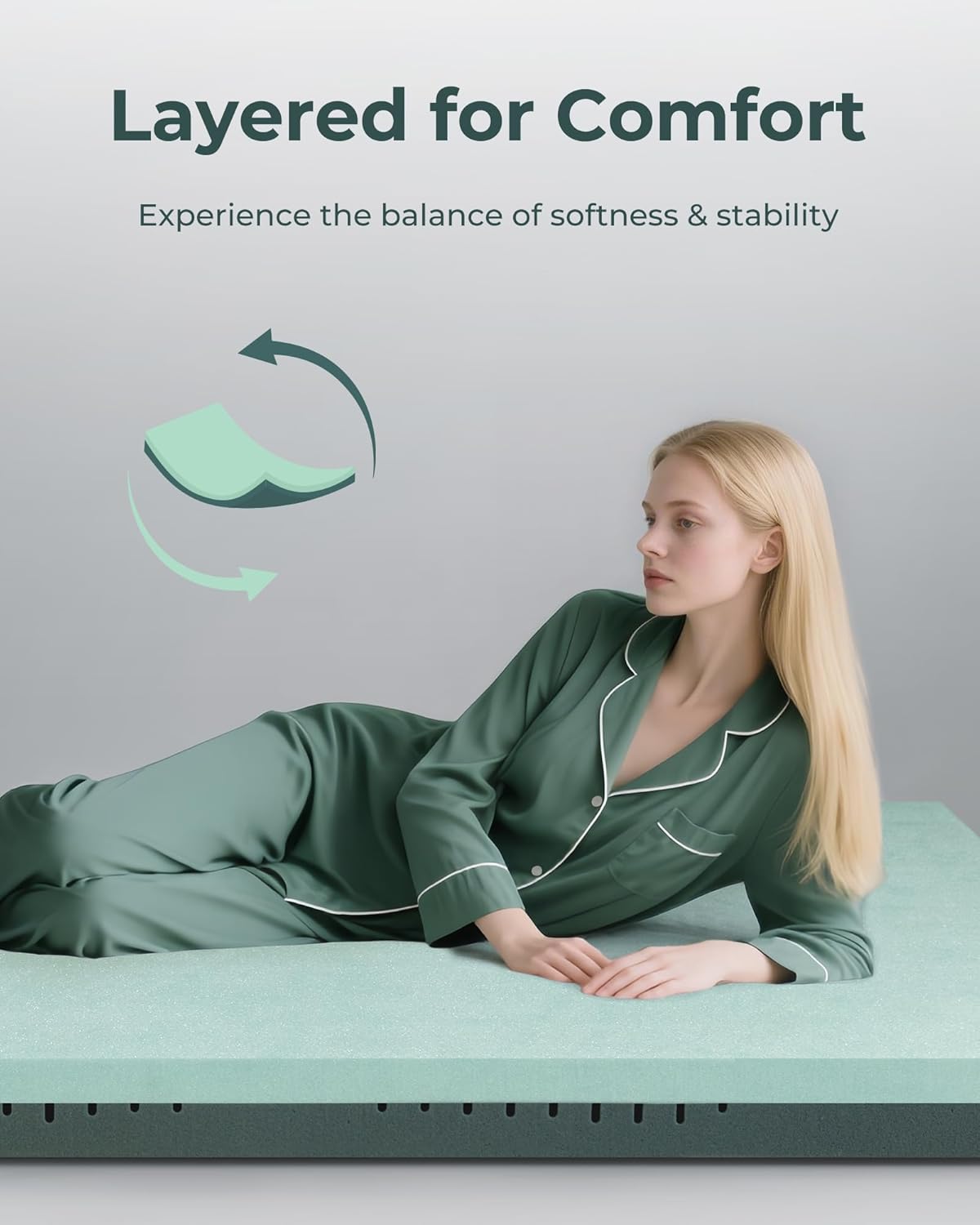 Thumbnail 3 de Bacalar Mattress Topper Double for Back Pain Relief