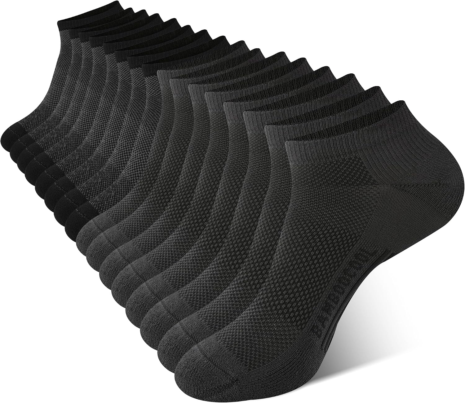 Thumbnail 6 de Bamboo Cool Men’s Athletic Ankle Socks Cushioned 8 Pack