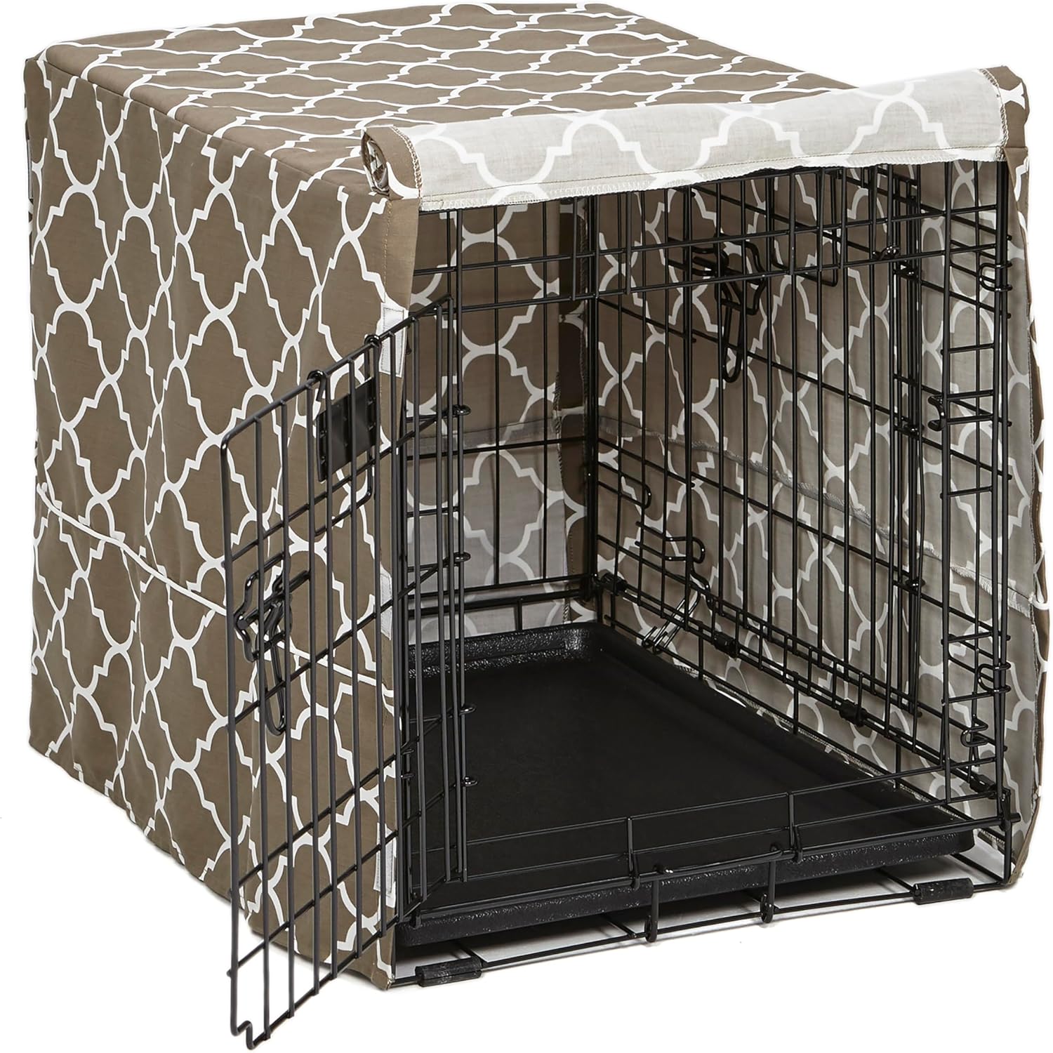 Thumbnail 6 de MidWest Homes for Pets Intermediate Dog Crate Cover – Black Polyester, Fits Most 91cm Crates