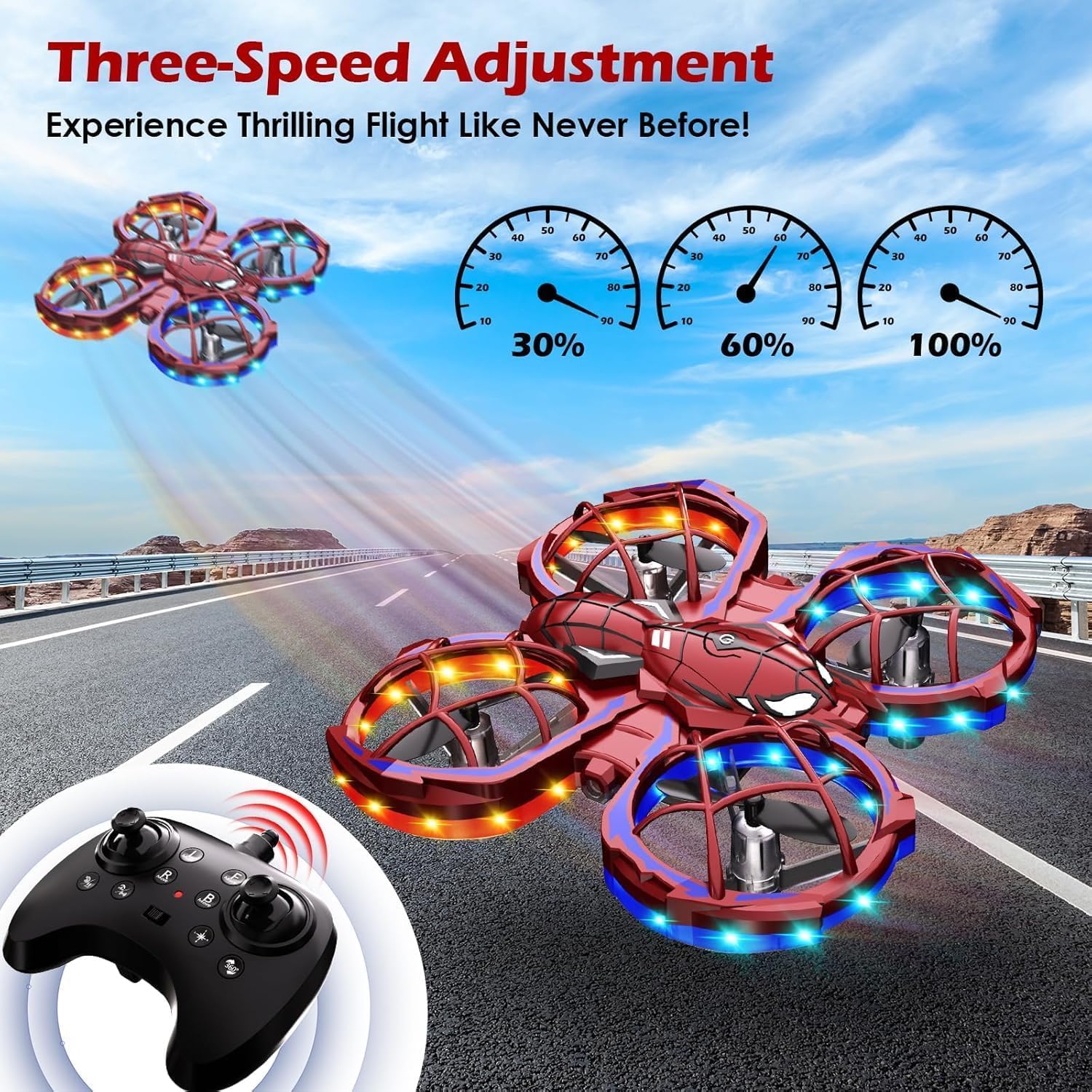 Thumbnail 2 de Innofans Mini Drone for Kids: Safe, Beginner-Friendly LED Flyer for Ages 8–14