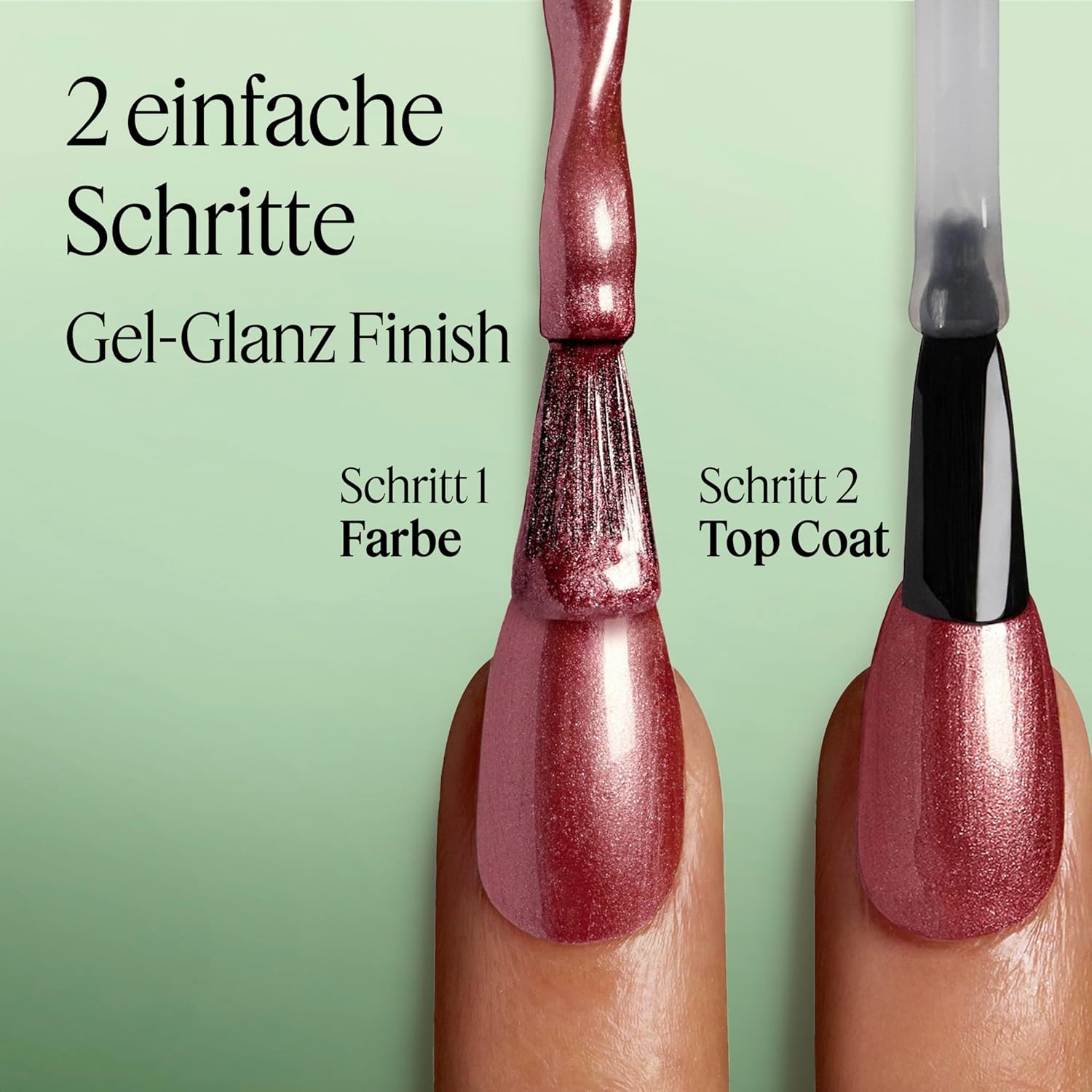 Detalle de Gel by Essie Top Coat – langanhaltender Glanz ohne UV-Licht, Transparent (Nr. 00), 13,5 ml