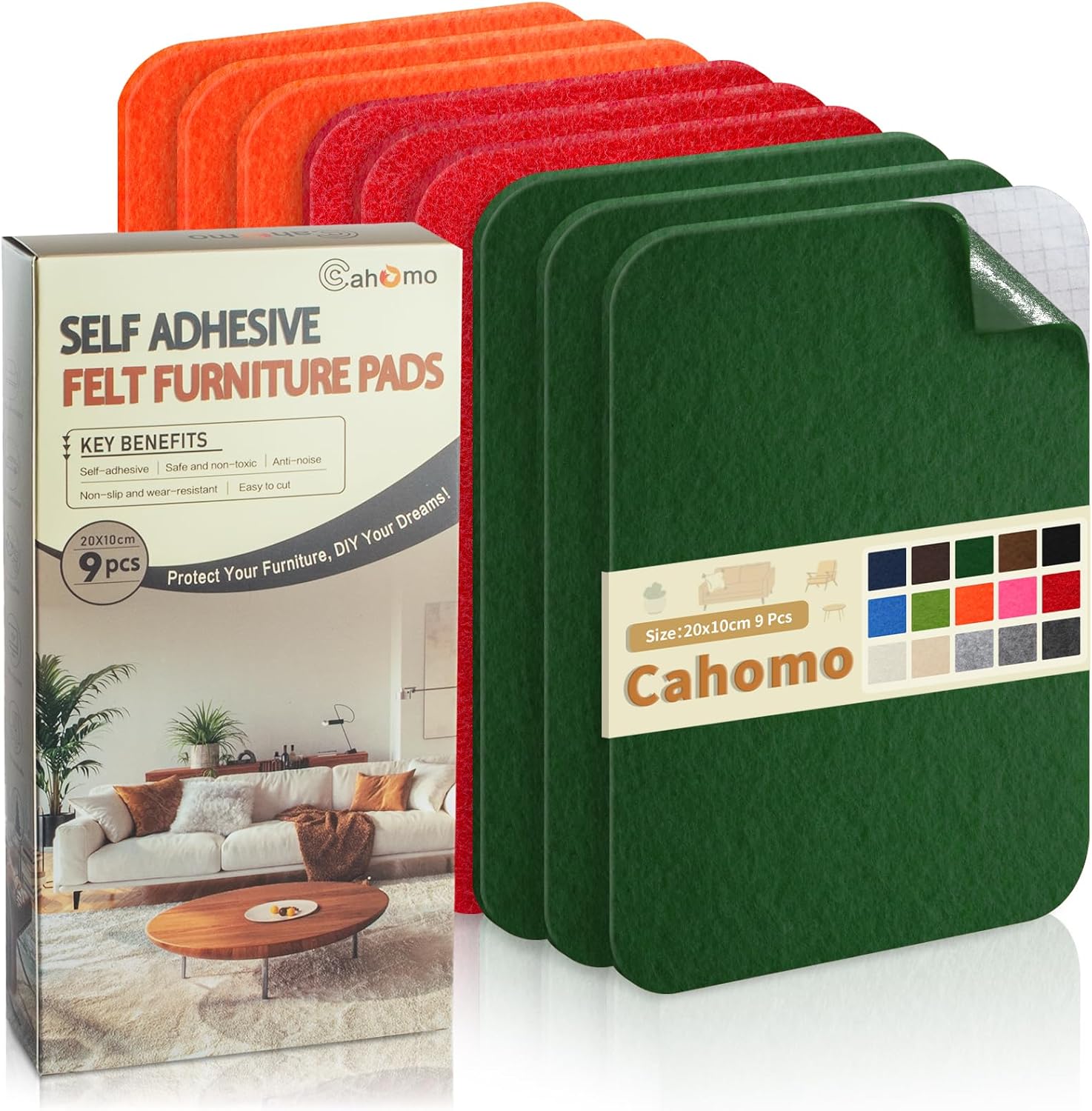 Protector Patas Sillas Fieltro 20x10