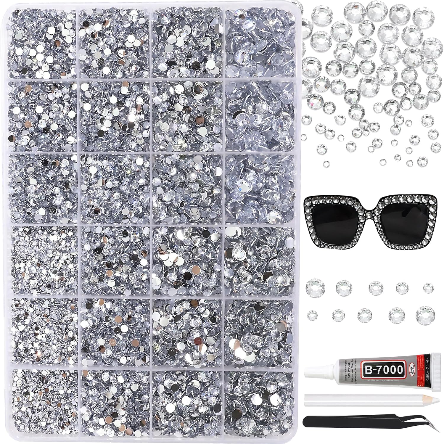 Detalle de RODAKY Nail Rhinestones 2–6 mm