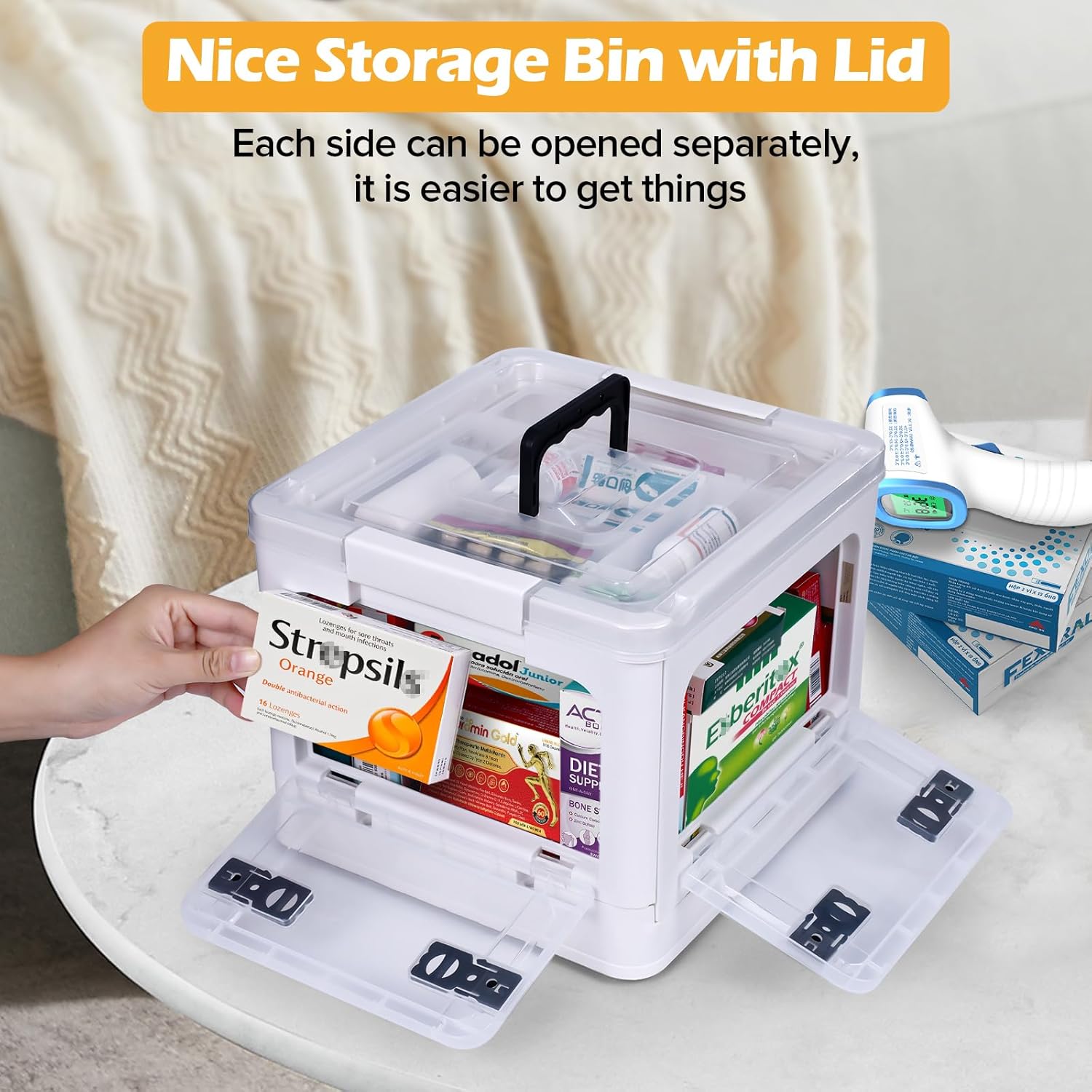 Thumbnail 4 de Gifhomfix 18QT Medicine Storage Box — Large Organizer