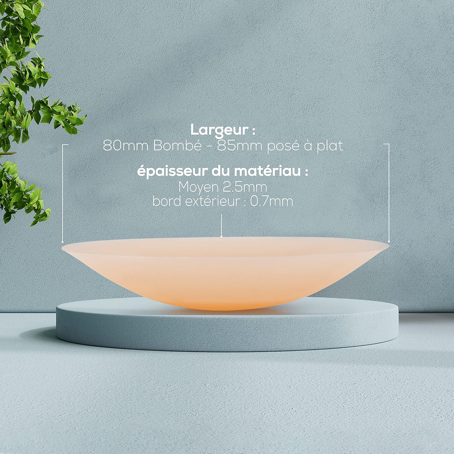 Detalle de ILLURE Cache Teton - Cache-tétons en silicone réutilisable et lavable, 8 cm Ø