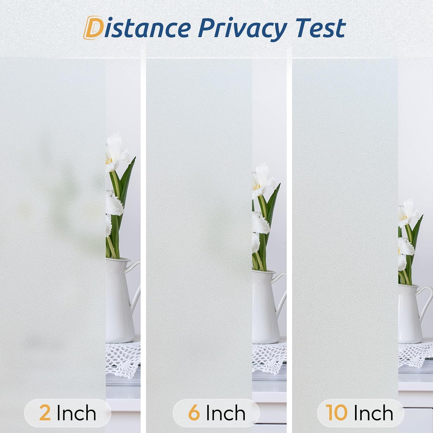 Thumbnail 6 de rabbitgoo A023-90 Frosted Window Privacy Film, 90x200cm PET Static Cling