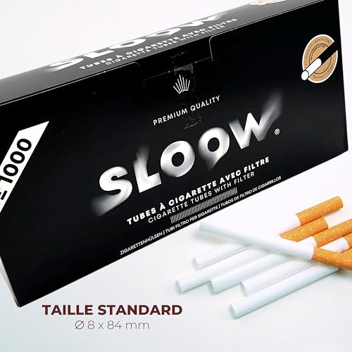 Detalle de SLOOW Boîte de 1000 Tubes à Cigarettes — Qualité Premium et Compatibilité Universelle