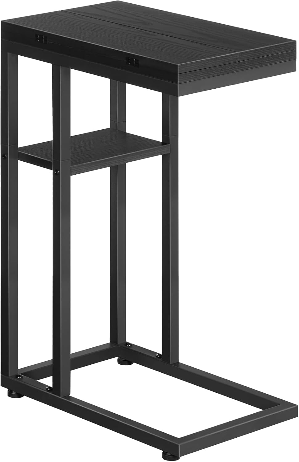 Detalle de HOOBRO Tavolino a Forma di C, Tavolino da Divano Pieghevole EBK29SF01 — Design Industriale e Versatilità per Salotto e Camera