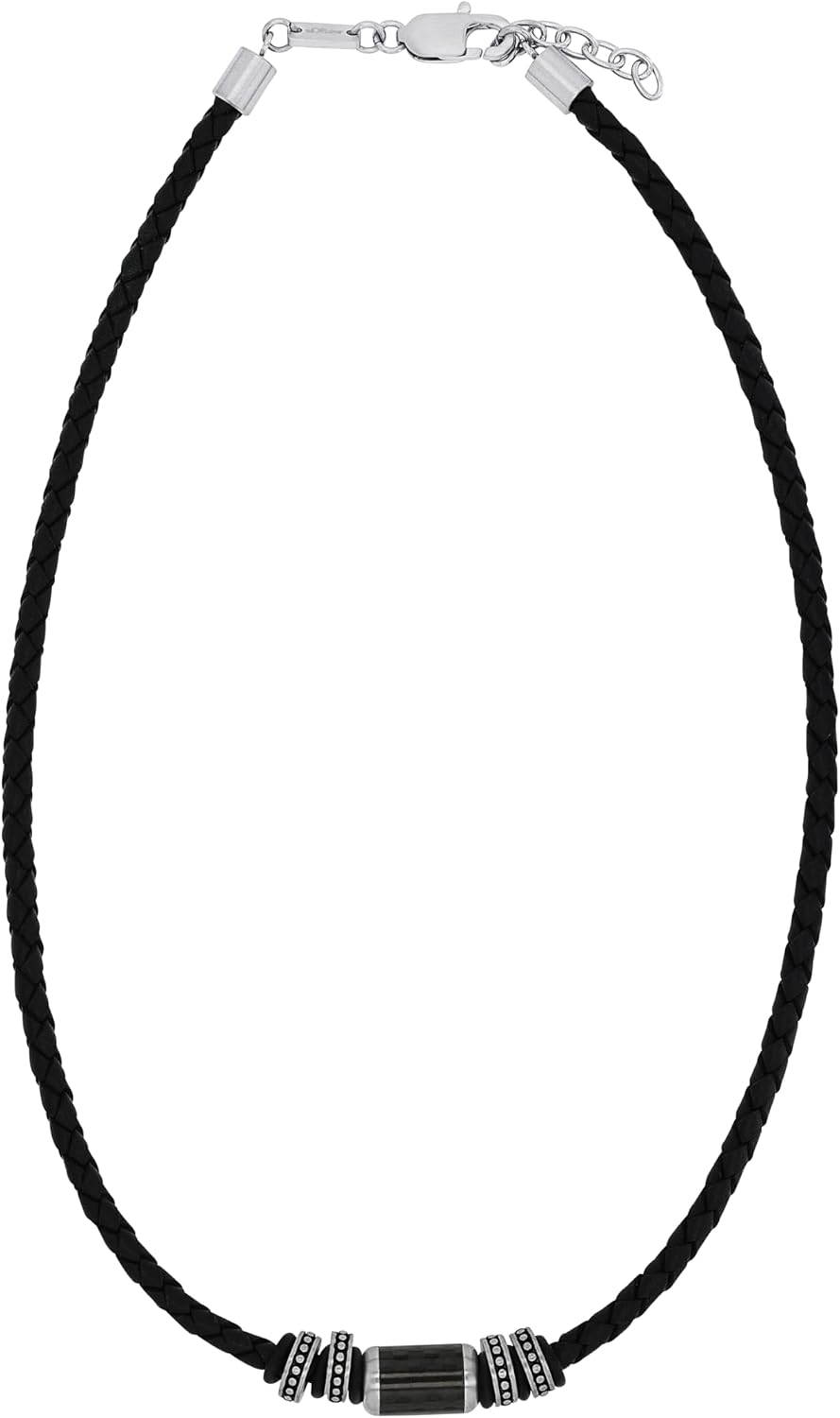 Thumbnail 3 de s.Oliver Collar de cuero inoxidable 47 cm