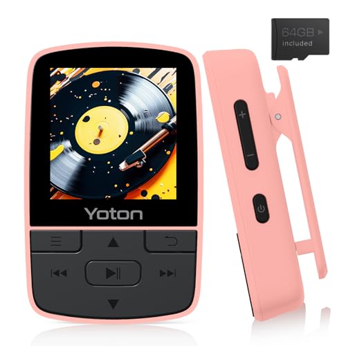 YOTON Bluetooth 5.2 MP3, lecteur portable 64 Go