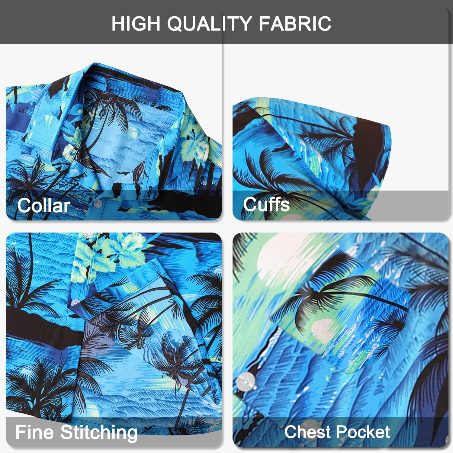 Detalle de Hawaiian shirt for men 7 sizes, Gavliuu