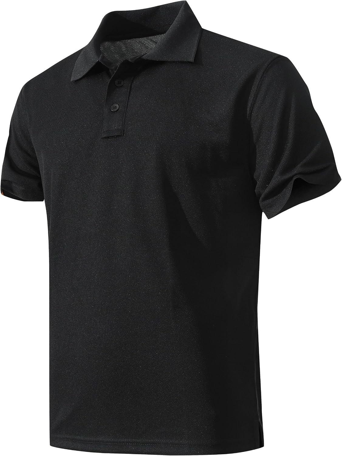 Detalle de KAOKLRNI Men's Quick-Dry Active Polo Shirt: Short Sleeve performance for golf, tennis, and daily wear