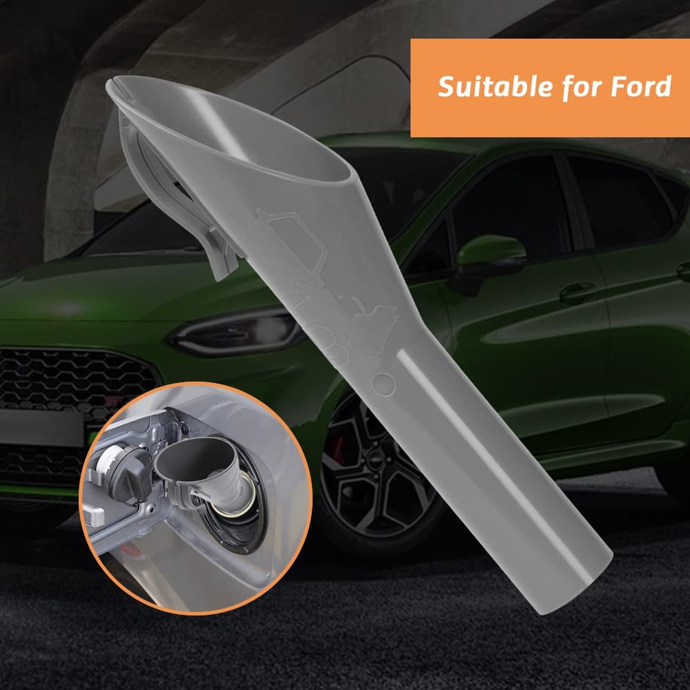 Detalle de URAQT Emergency Diesel Fuel Filler - Capless Plastic Funnel for Ford (Grey) 1782177 / 1833948