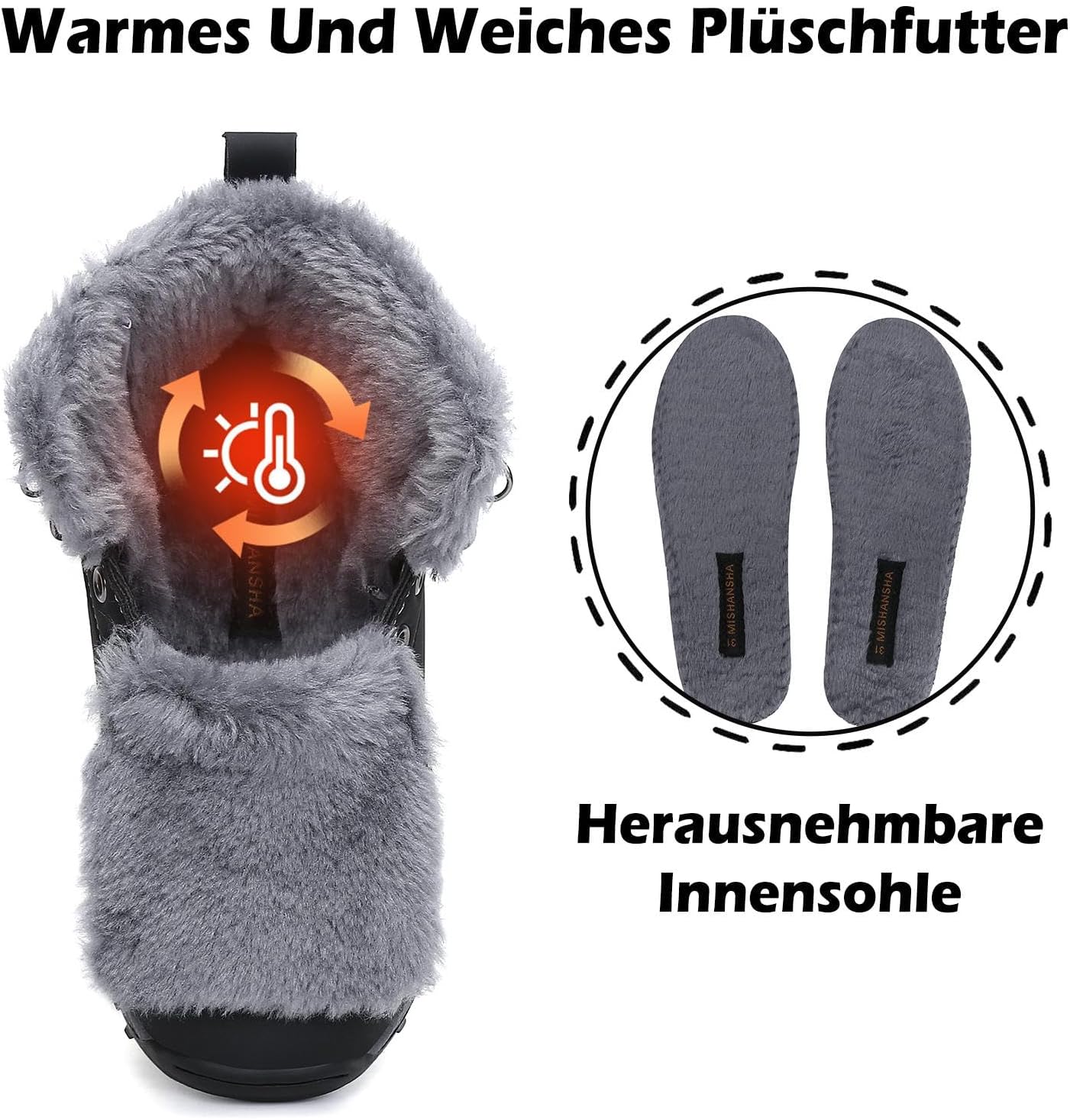 Thumbnail 4 de Mishansha Kinder Winterschuhe Gr.24-36