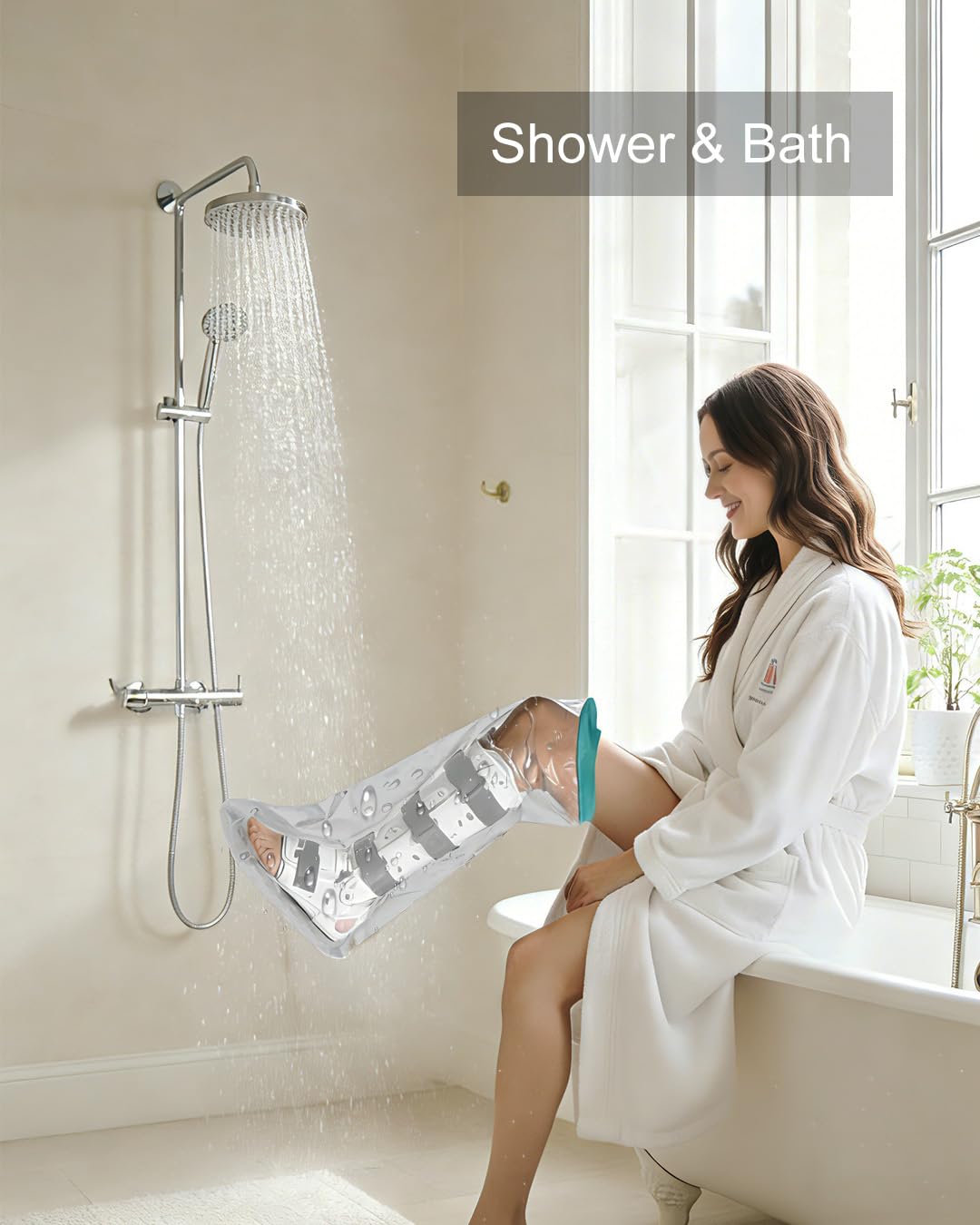 Thumbnail 5 de EuyiHlybt Leg Cast Cover for Showering, Extra Large, Reusable and Latex-Free