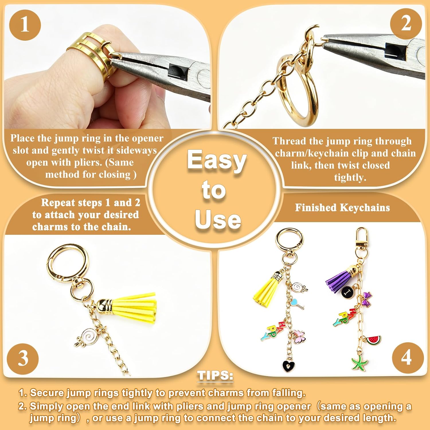 Thumbnail 5 de Keychain Making Kit, 440 Pieces