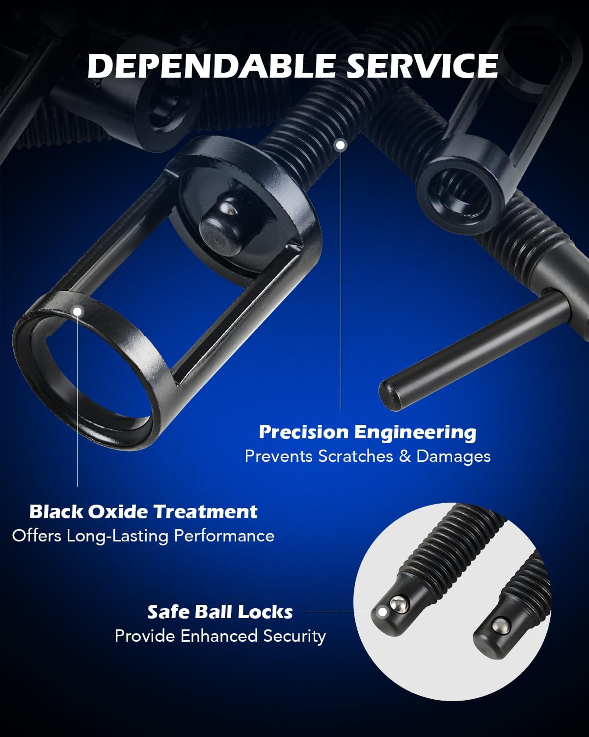Thumbnail 5 de Orion Motor Tech Valve Spring Compressor Kit — 10-Piece Clamp, Extenders, Adapters, and Lever