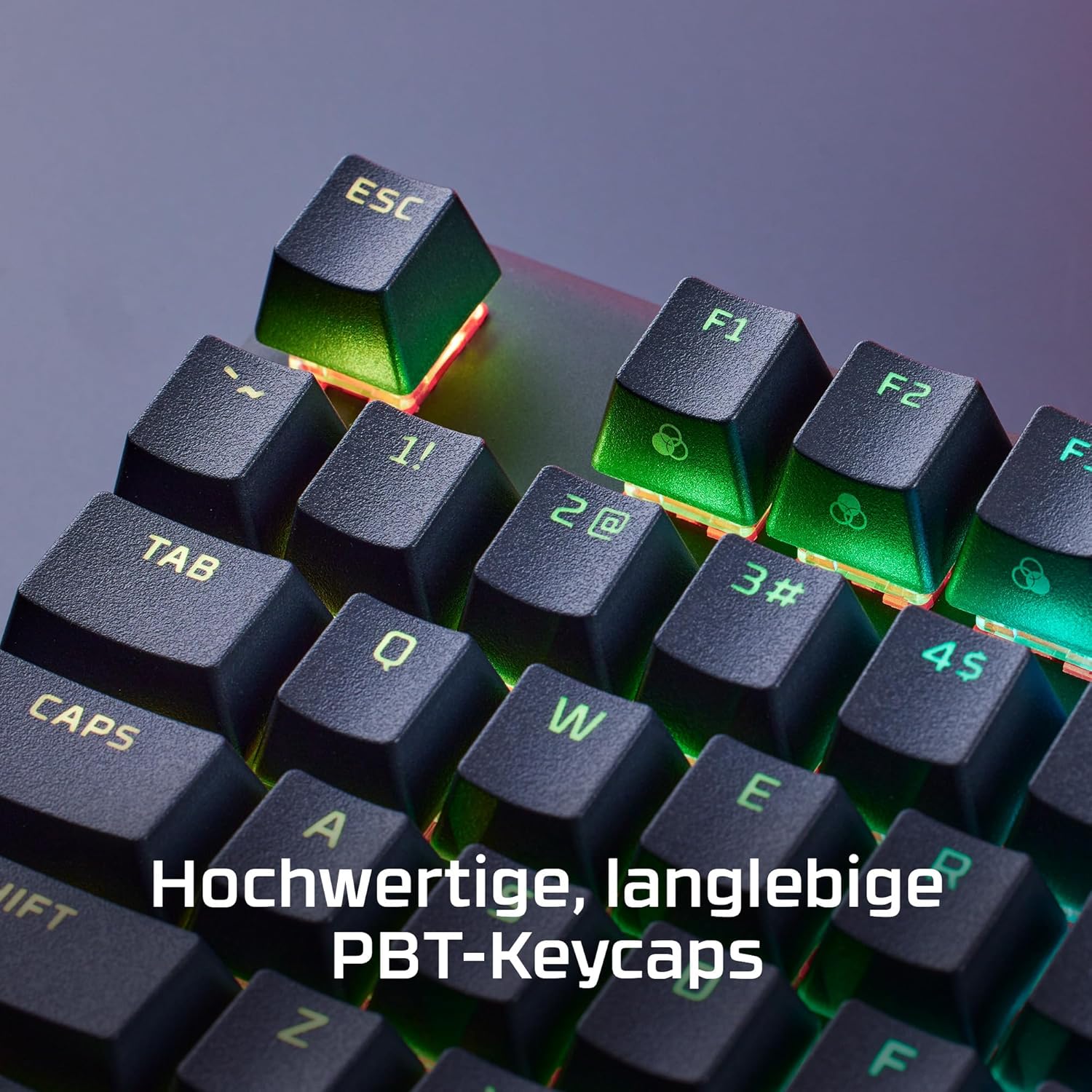 Thumbnail 5 de HyperX Alloy Origins PBT – kompakte mechanische Gaming-Tastatur mit PBT-Keycaps, RGB & HyperX Red Switches