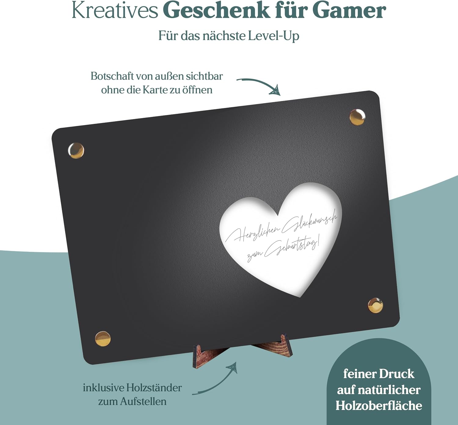 Detalle 1 de Gaming Zimmer Deko Geldkarte XL 20x15 cm