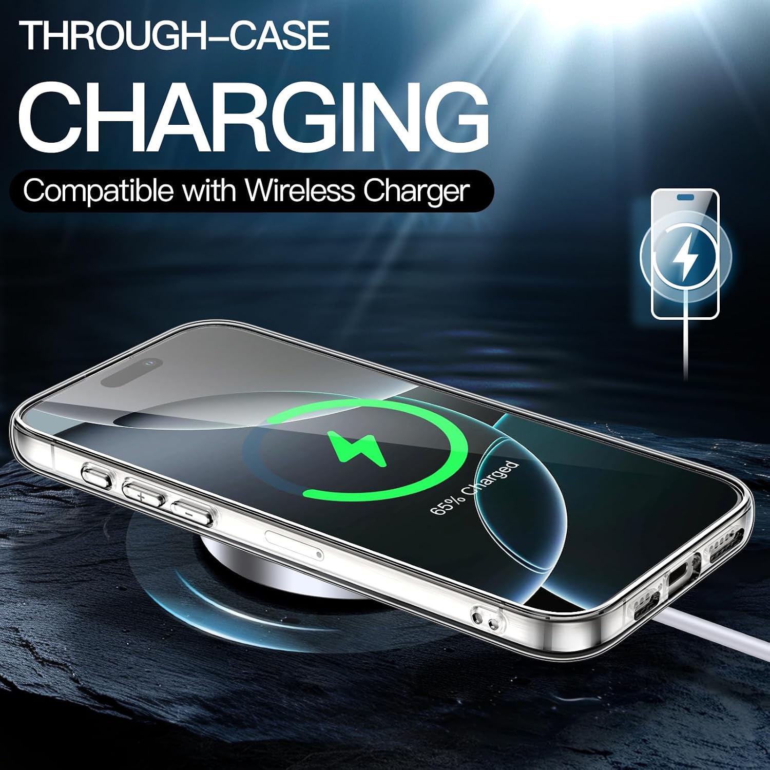 Thumbnail 4 de JETech Case for iPhone 16 Pro 6.3-Inch Clear