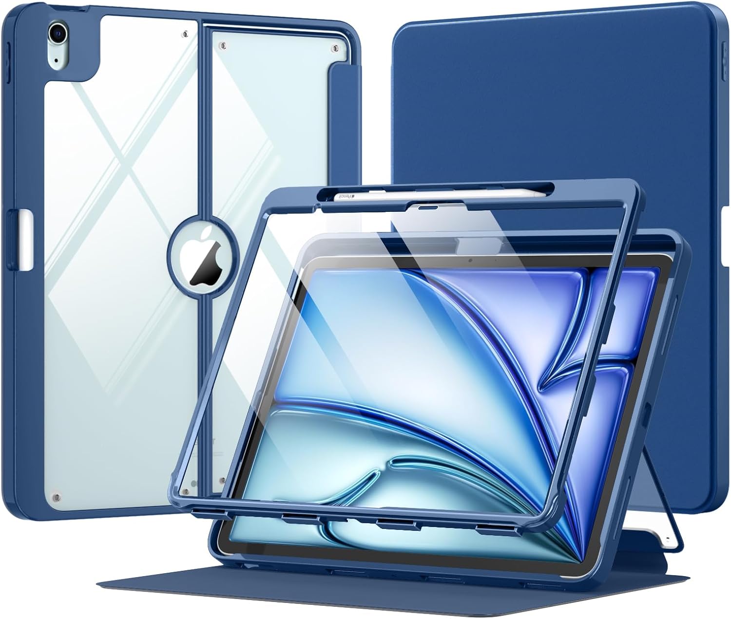 Detalle de MoKo P840401433164 iPad Air 13-Inch Case with Screen Protector and Pencil Holder