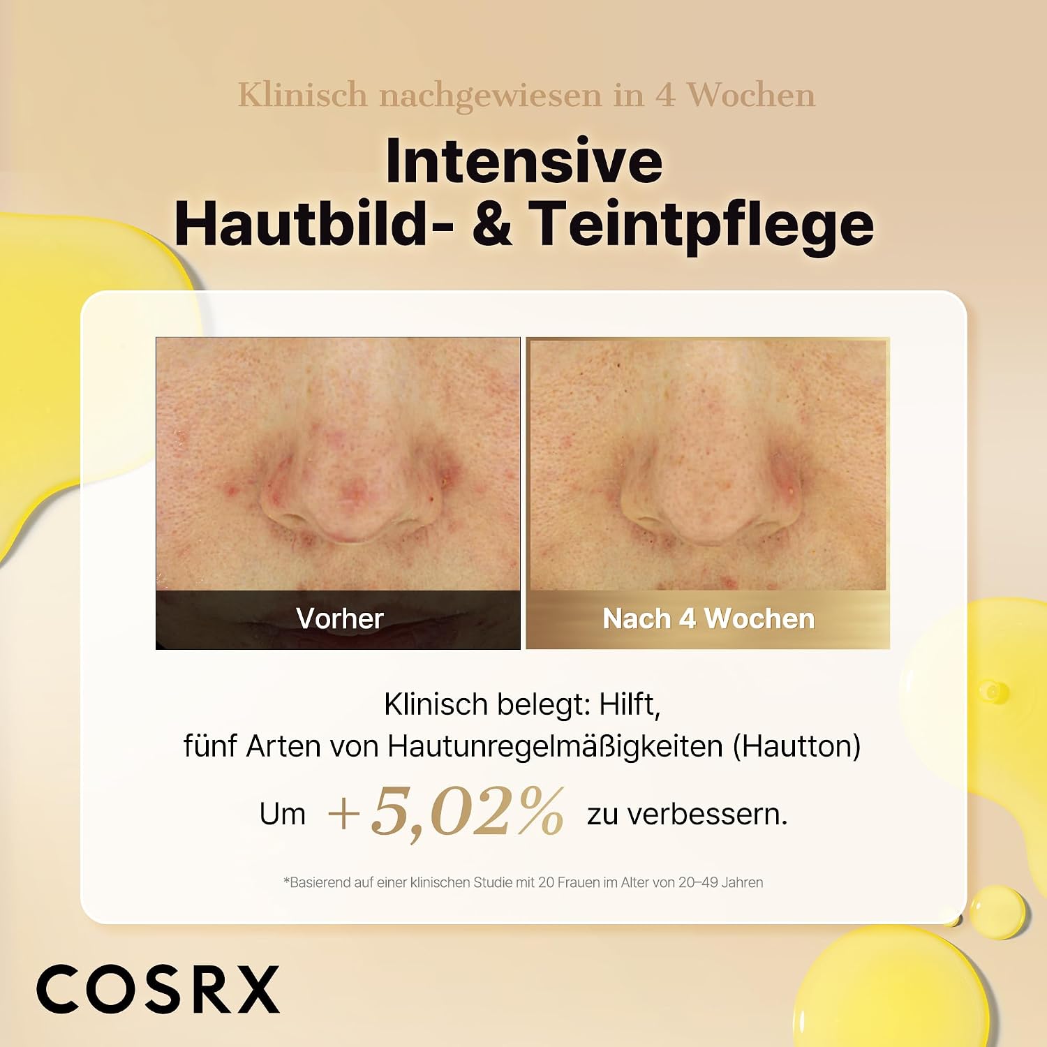 Detalle de COSRX Advanced Pure Vitamin C 23% Serum – 20 ml mit Vitamin E und Glutathion