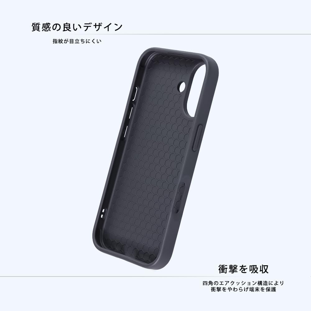 Detalle de イングレム IQ-DP52K4TB/MK44 iPhone 17用ケース ミッキーマウス グレー2、TPU・ポリカーボネート二重構造
