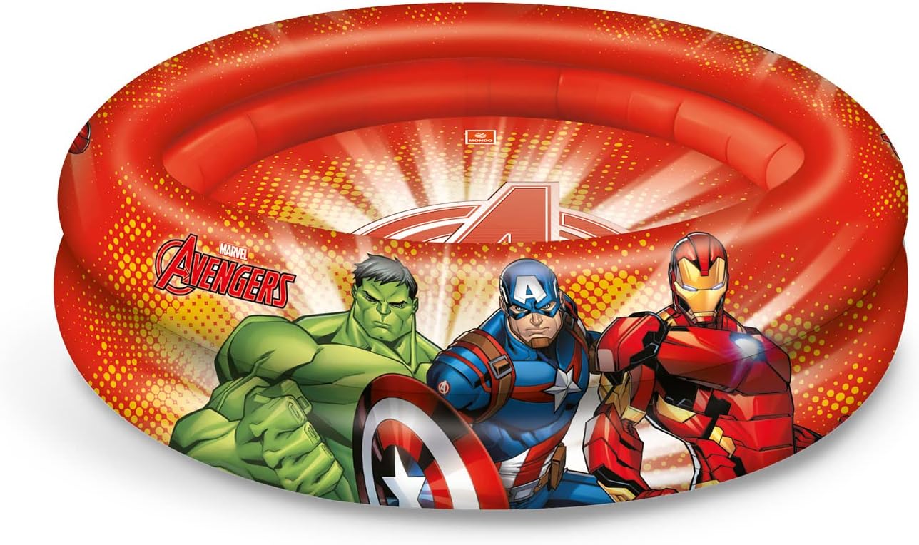 Detalle de Mondo Toys Avengers 2 Rings Pool - Piscina gonfiabile per bambini, diametro 100 cm