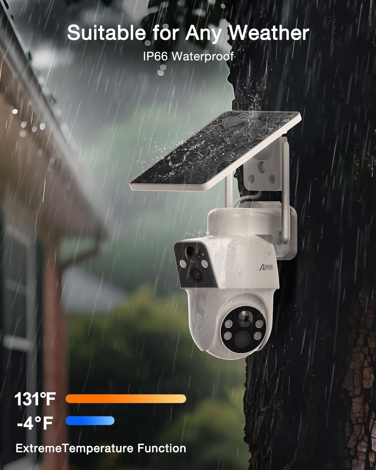 Thumbnail 4 de ANRAN 3MP Dual-Lens Solar Security Camera