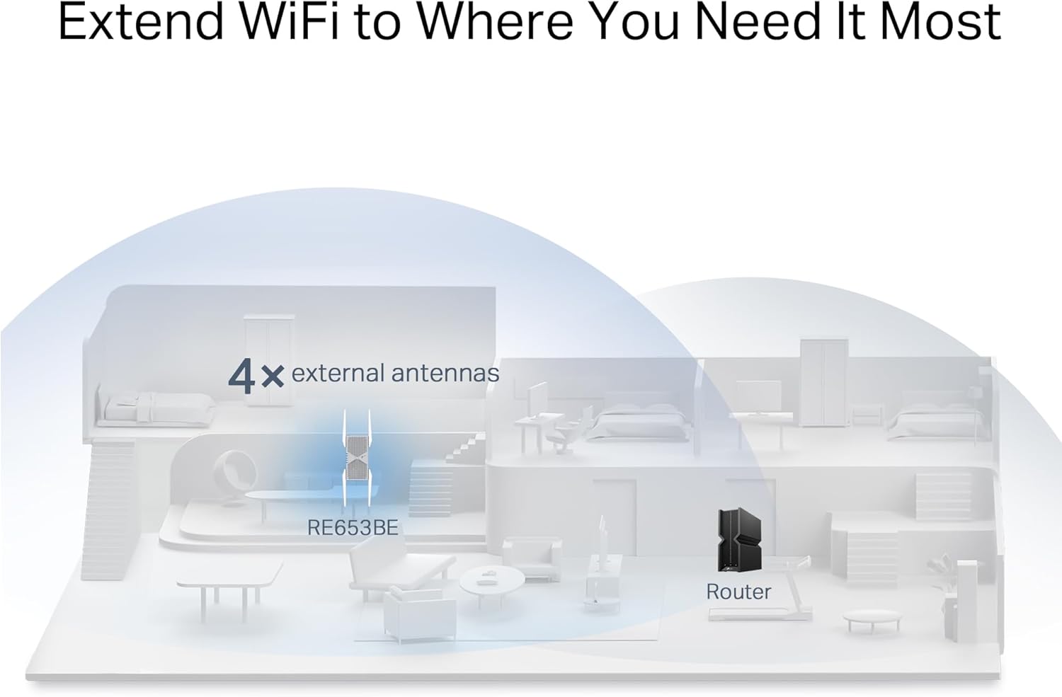 Thumbnail 5 de TP-Link BE10000 RE653BE Wi‑Fi 7 Extender 10 Gbps 📶
