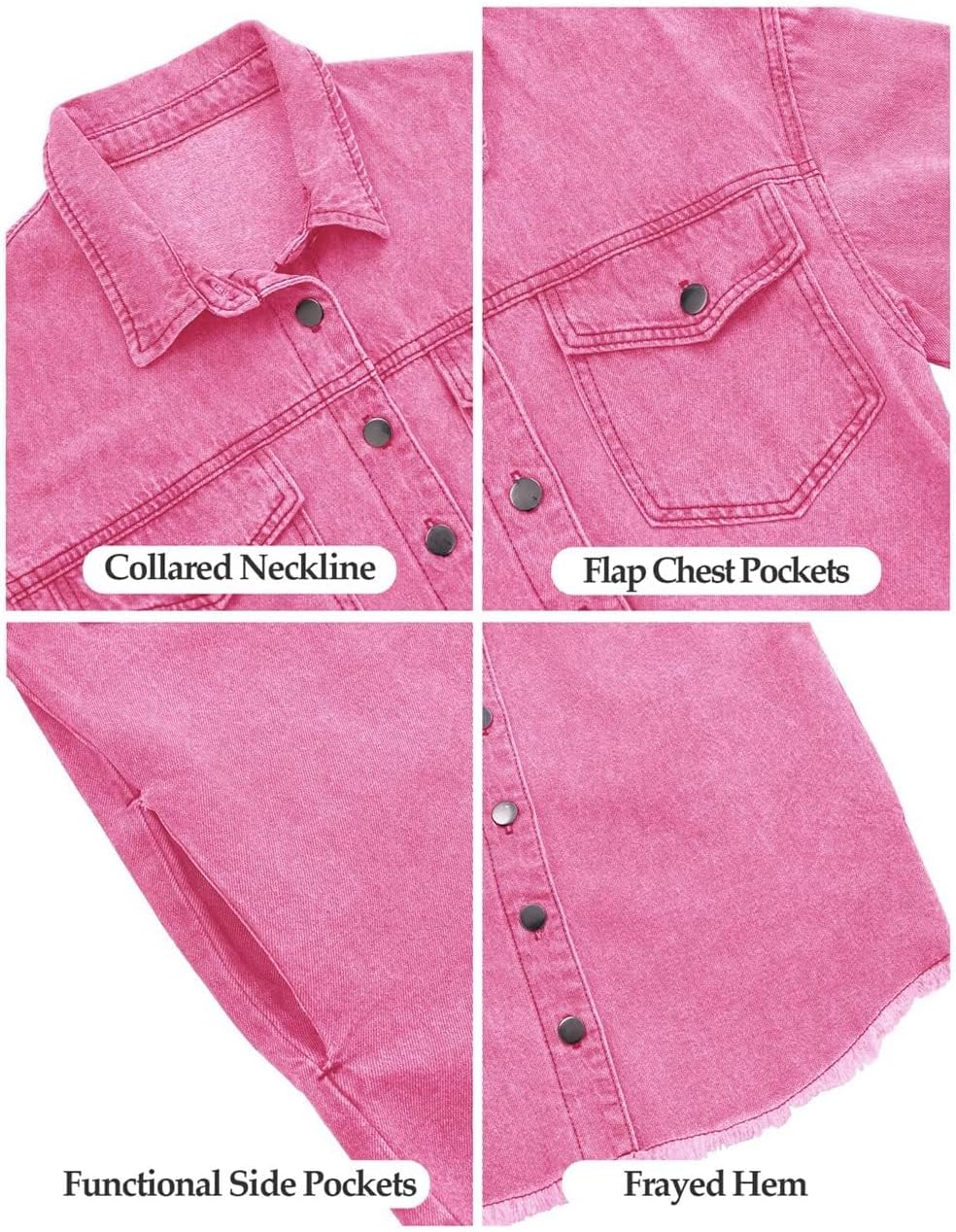 Thumbnail 5 de Vetinee Oversized Denim Shacket