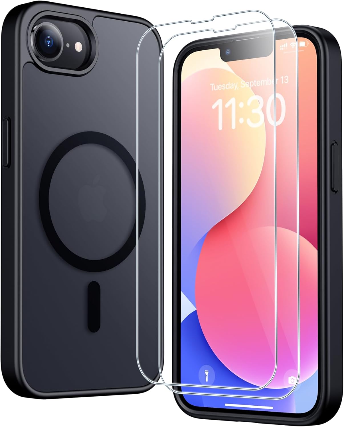 Detalle de SPIDERCASE Solo iPhone 16E magnetic translucent case 6.1"